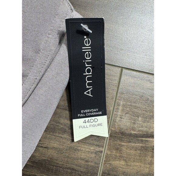 NWT Women Ambrielle Every Day Full Coverage Underwire Padded Gray Bra Size 44DD - Picture 3 of 4